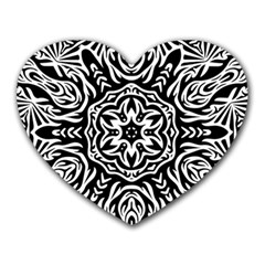 Pattern Star Design Texture Heart Mousepads by Pakrebo