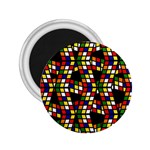 Graphic Pattern Rubiks Cube Cube 2.25  Magnets Front