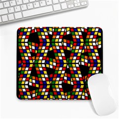 Graphic Pattern Rubiks Cube Cube Large Mousepads