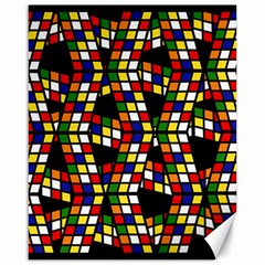 Graphic Pattern Rubiks Cube Cube Canvas 16  X 20  by Pakrebo