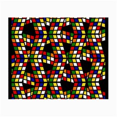 Graphic Pattern Rubiks Cube Cube Small Glasses Cloth (2-Side)