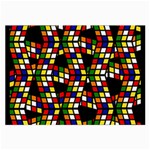 Graphic Pattern Rubiks Cube Cube Large Glasses Cloth (2-Side) Front