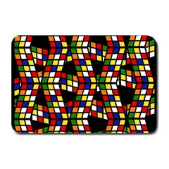 Graphic Pattern Rubiks Cube Cube Plate Mats by Pakrebo