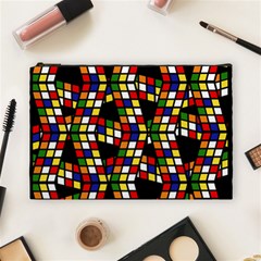 Graphic Pattern Rubiks Cube Cube Cosmetic Bag (Large)