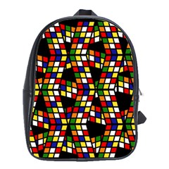 Graphic Pattern Rubiks Cube Cube School Bag (large) by Pakrebo