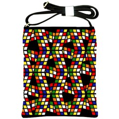 Graphic Pattern Rubiks Cube Cube Shoulder Sling Bag by Pakrebo