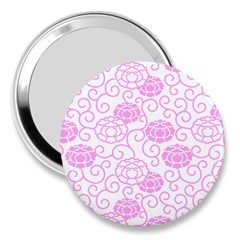 Peony Asia Spring Flowers Natural 3  Handbag Mirrors by Pakrebo