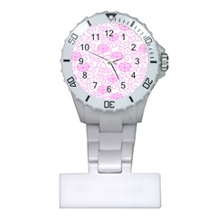 Peony Asia Spring Flowers Natural Plastic Nurses Watch by Pakrebo