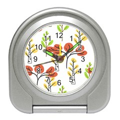 Tree Autumn Forest Landscape Travel Alarm Clock