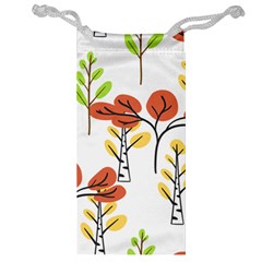 Tree Autumn Forest Landscape Jewelry Bag by Pakrebo