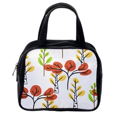 Tree Autumn Forest Landscape Classic Handbag (one Side) by Pakrebo