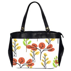 Tree Autumn Forest Landscape Oversize Office Handbag (2 Sides) by Pakrebo