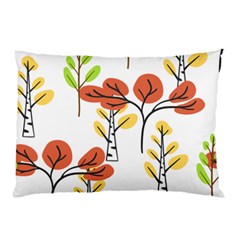 Tree Autumn Forest Landscape Pillow Case (two Sides) by Pakrebo