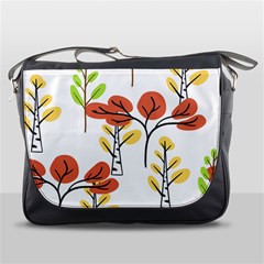 Tree Autumn Forest Landscape Messenger Bag by Pakrebo