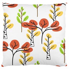 Tree Autumn Forest Landscape Large Cushion Case (two Sides) by Pakrebo