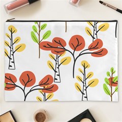 Tree Autumn Forest Landscape Cosmetic Bag (xxxl) by Pakrebo