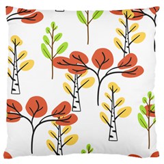 Tree Autumn Forest Landscape Standard Flano Cushion Case (one Side) by Pakrebo