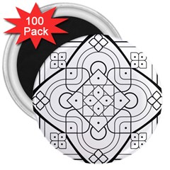 Mandala Drawing Dyes Page 3  Magnets (100 Pack) by Pakrebo