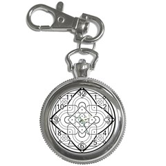 Mandala Drawing Dyes Page Key Chain Watches by Pakrebo