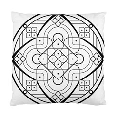 Mandala Drawing Dyes Page Standard Cushion Case (one Side) by Pakrebo