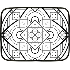 Mandala Drawing Dyes Page Double Sided Fleece Blanket (mini)  by Pakrebo