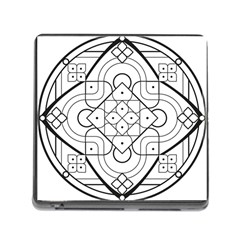 Mandala Drawing Dyes Page Memory Card Reader (square 5 Slot) by Pakrebo