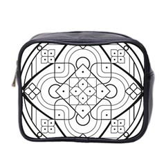 Mandala Drawing Dyes Page Mini Toiletries Bag (two Sides) by Pakrebo