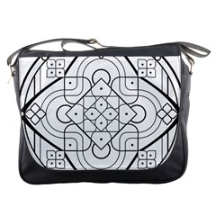 Mandala Drawing Dyes Page Messenger Bag by Pakrebo