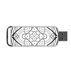 Mandala Drawing Dyes Page Portable Usb Flash (one Side) by Pakrebo