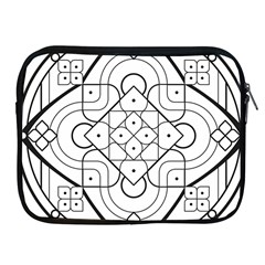 Mandala Drawing Dyes Page Apple Ipad 2/3/4 Zipper Cases by Pakrebo