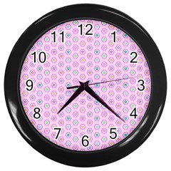 A Hexagonal Pattern Wall Clock (black) by Pakrebo