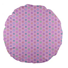 A Hexagonal Pattern Large 18  Premium Flano Round Cushions by Pakrebo