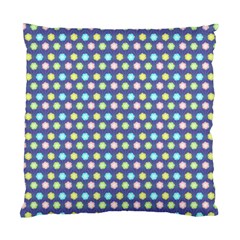 Deep Blue Hemp Pattern Flowers Standard Cushion Case (one Side) by Pakrebo