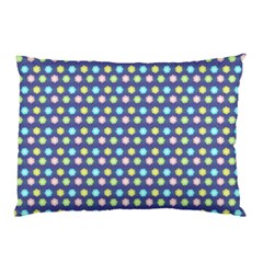 Deep Blue Hemp Pattern Flowers Pillow Case by Pakrebo