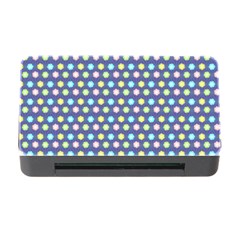 Deep Blue Hemp Pattern Flowers Memory Card Reader With Cf by Pakrebo