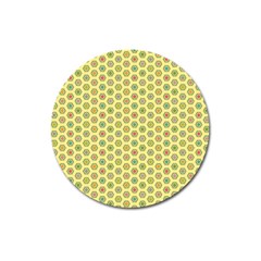 A Hexagonal Pattern Magnet 3  (round) by Pakrebo