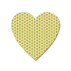 A Hexagonal Pattern Heart Magnet by Pakrebo