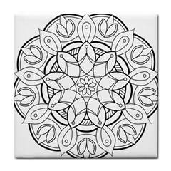 Mandala Drawing Dyes Page Tile Coasters by Pakrebo