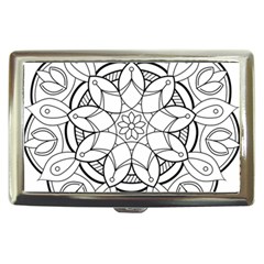 Mandala Drawing Dyes Page Cigarette Money Case by Pakrebo