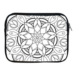 Mandala Drawing Dyes Page Apple Ipad 2/3/4 Zipper Cases by Pakrebo