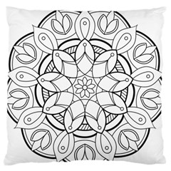 Mandala Drawing Dyes Page Standard Flano Cushion Case (two Sides) by Pakrebo