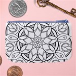 Mandala Drawing Dyes Page Large Coin Purse Back