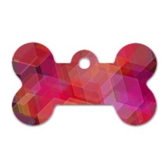 Abstract Background Texture Dog Tag Bone (one Side) by Pakrebo