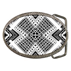 Pattern Tile Repeating Geometric Belt Buckles by Pakrebo