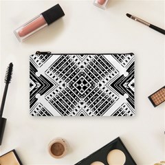 Pattern Tile Repeating Geometric Cosmetic Bag (small) by Pakrebo