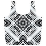 Pattern Tile Repeating Geometric Full Print Recycle Bag (XL) Back