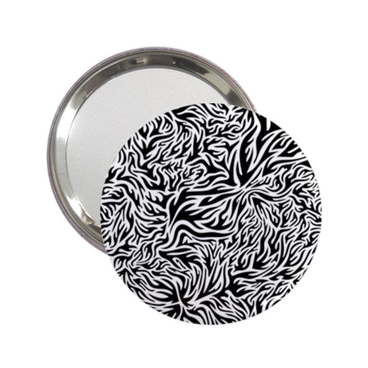 Flames Fire Pattern Digital Art 2.25  Handbag Mirrors