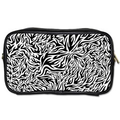 Flames Fire Pattern Digital Art Toiletries Bag (one Side) by Pakrebo