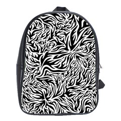 Flames Fire Pattern Digital Art School Bag (xl) by Pakrebo