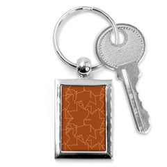 Autumn Leaves Repeat Pattern Key Chains (rectangle)  by Pakrebo